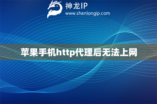 蘋果手機http代理后無法上網