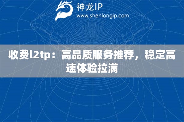 收費l2tp：高品質(zhì)服務推薦，穩(wěn)定高速體驗拉滿