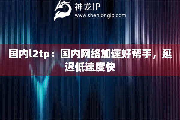 國內(nèi)l2tp：國內(nèi)網(wǎng)絡(luò)加速好幫手，延遲低速度快