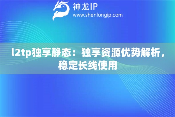 l2tp獨(dú)享靜態(tài)：獨(dú)享資源優(yōu)勢(shì)解析，穩(wěn)定長(zhǎng)線使用