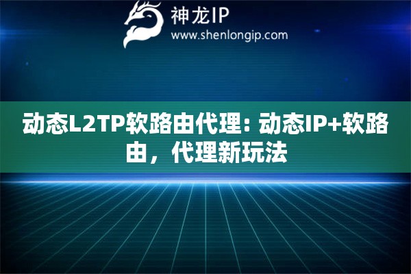 動態(tài)L2TP軟路由代理: 動態(tài)IP+軟路由，代理新玩法