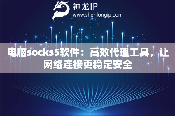 電腦socks5軟件：高效代理工具，讓網(wǎng)絡(luò)連接更穩(wěn)定安全