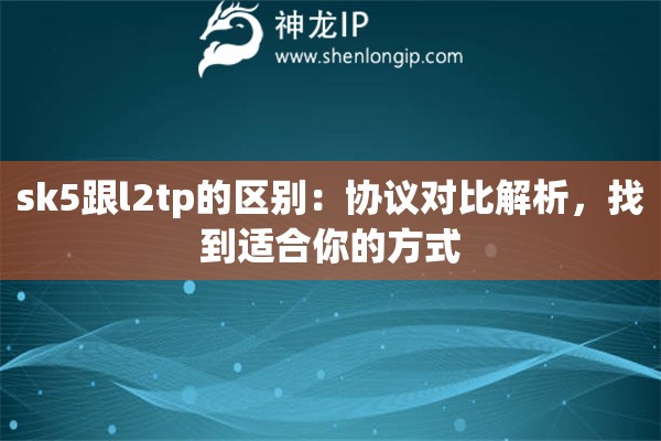 sk5跟l2tp的區(qū)別：協(xié)議對比解析，找到適合你的方式