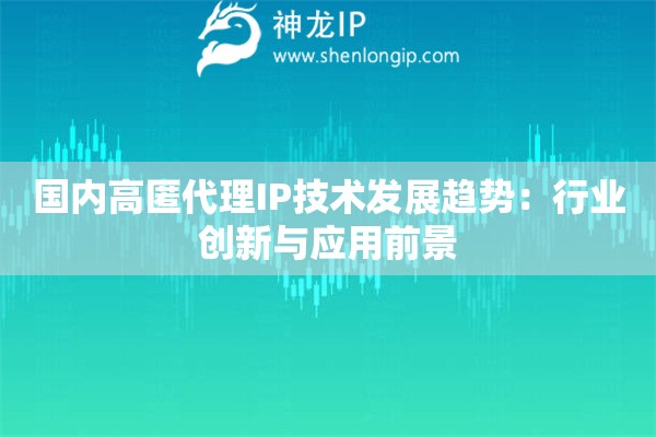 國(guó)內(nèi)高匿代理IP技術(shù)發(fā)展趨勢(shì)：行業(yè)創(chuàng)新與應(yīng)用前景