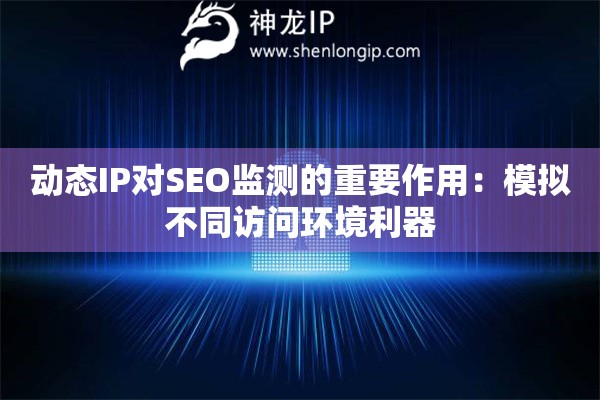 動(dòng)態(tài)IP對(duì)SEO監(jiān)測(cè)的重要作用：模擬不同訪問(wèn)環(huán)境利器