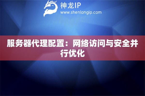 服務(wù)器代理配置：網(wǎng)絡(luò)訪問與安全并行優(yōu)化