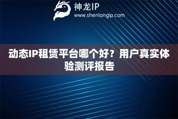 動(dòng)態(tài)IP租賃平臺(tái)哪個(gè)好？用戶真實(shí)體驗(yàn)測評報(bào)告