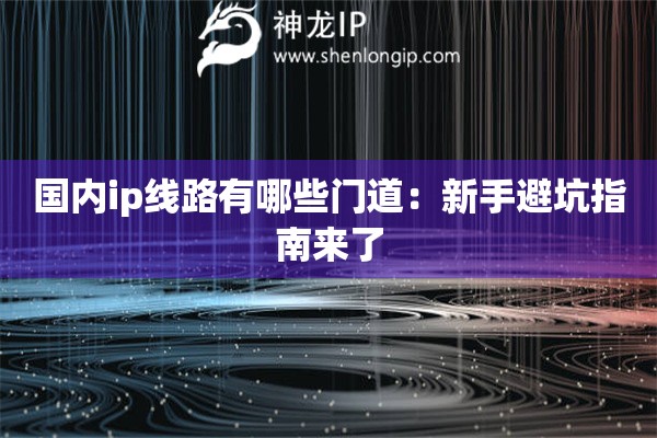 國內(nèi)ip線路有哪些門道：新手避坑指南來了