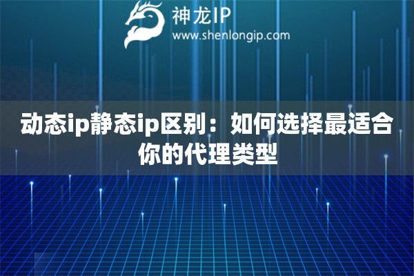 動態(tài)ip靜態(tài)ip區(qū)別：如何選擇最適合你的代理類型