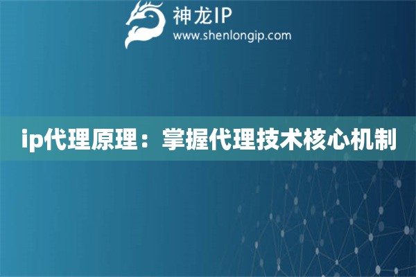 ip代理原理：掌握代理技術(shù)核心機制