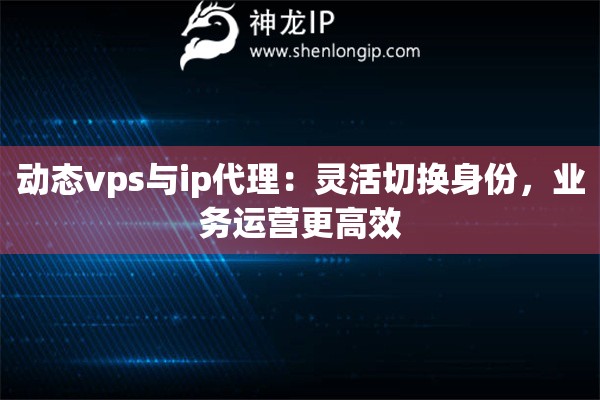 動(dòng)態(tài)vps與ip代理：靈活切換身份，業(yè)務(wù)運(yùn)營更高效