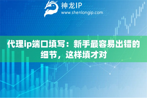 代理ip端口填寫(xiě)：新手最容易出錯(cuò)的細(xì)節(jié)，這樣填才對(duì)