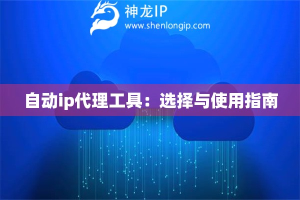 自動ip代理工具：選擇與使用指南