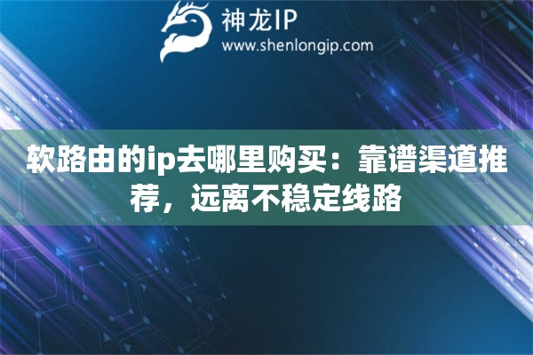 軟路由的ip去哪里購買：靠譜渠道推薦，遠離不穩(wěn)定線路