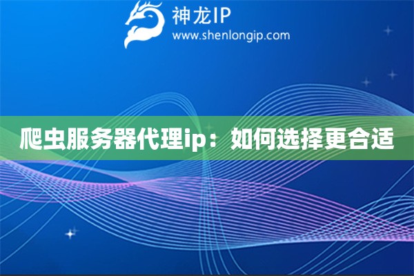 爬蟲(chóng)服務(wù)器代理ip：如何選擇更合適