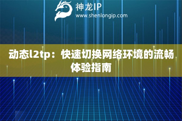 動態(tài)l2tp：快速切換網(wǎng)絡(luò)環(huán)境的流暢體驗指南