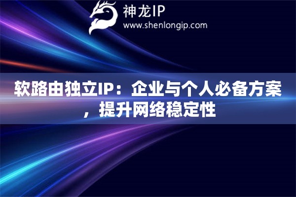 軟路由獨立IP：企業(yè)與個人必備方案，提升網(wǎng)絡(luò)穩(wěn)定性