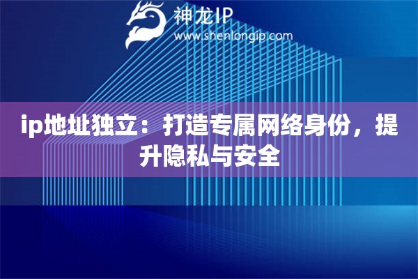 ip地址獨(dú)立：打造專屬網(wǎng)絡(luò)身份，提升隱私與安全