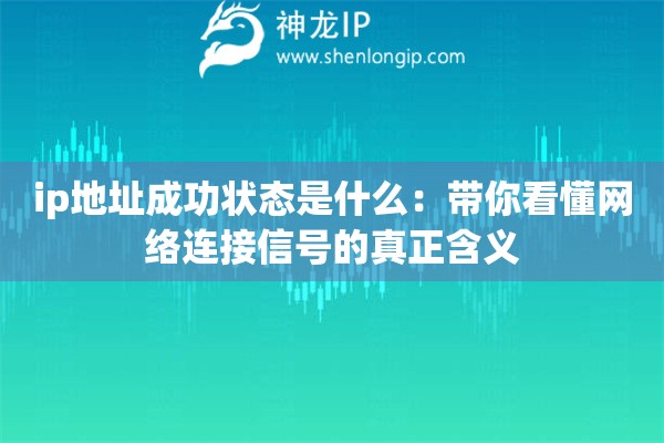 ip地址成功狀態(tài)是什么：帶你看懂網(wǎng)絡(luò)連接信號的真正含義