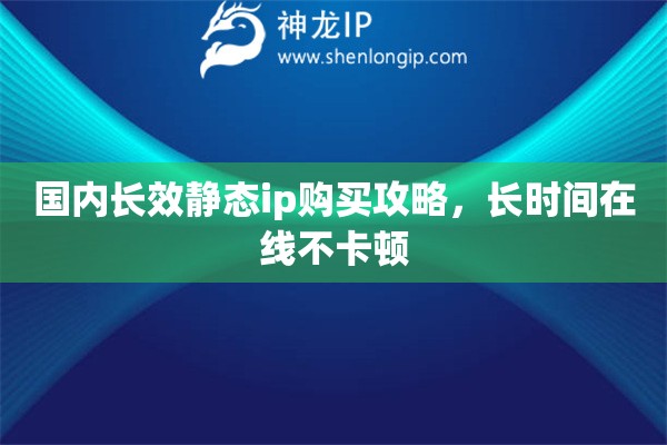 國內(nèi)長效靜態(tài)ip購買攻略，長時(shí)間在線不卡頓