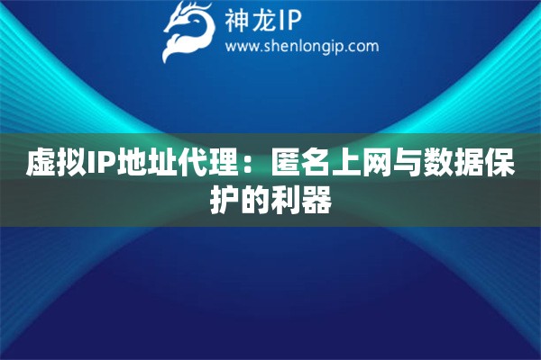 虛擬IP地址代理：匿名上網(wǎng)與數(shù)據(jù)保護的利器