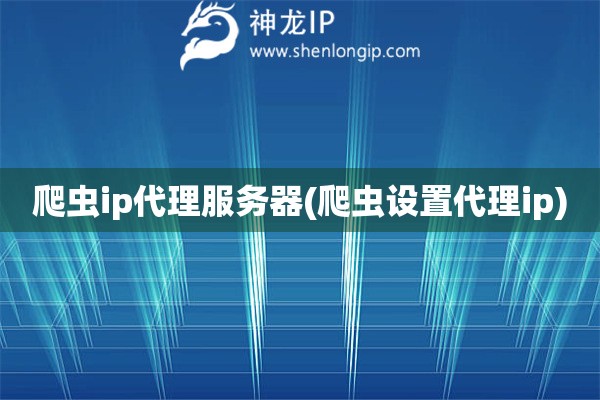 爬蟲(chóng)ip代理服務(wù)器(爬蟲(chóng)設(shè)置代理ip)